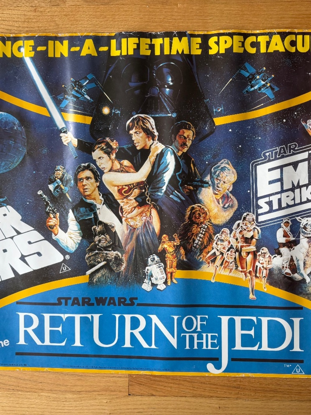STAR WARS 1993 "Skywalker Saga" 3 In One Programme Germany ZigZag Poster
